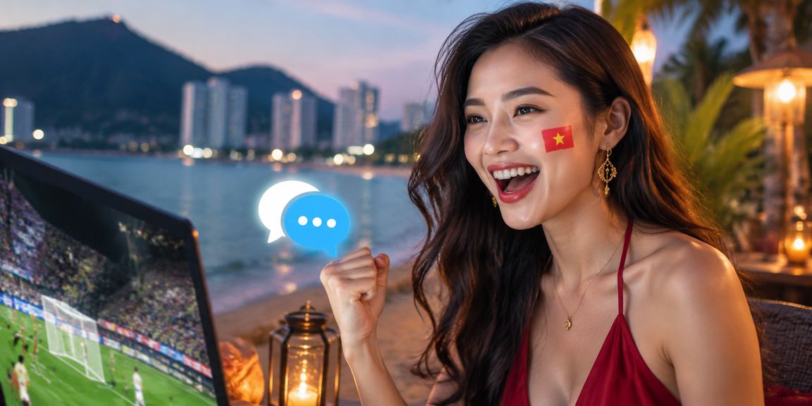 Người chơi tại Côn Đảo trải nghiệm cá cược esports trên bãi biển qua điện thoại
